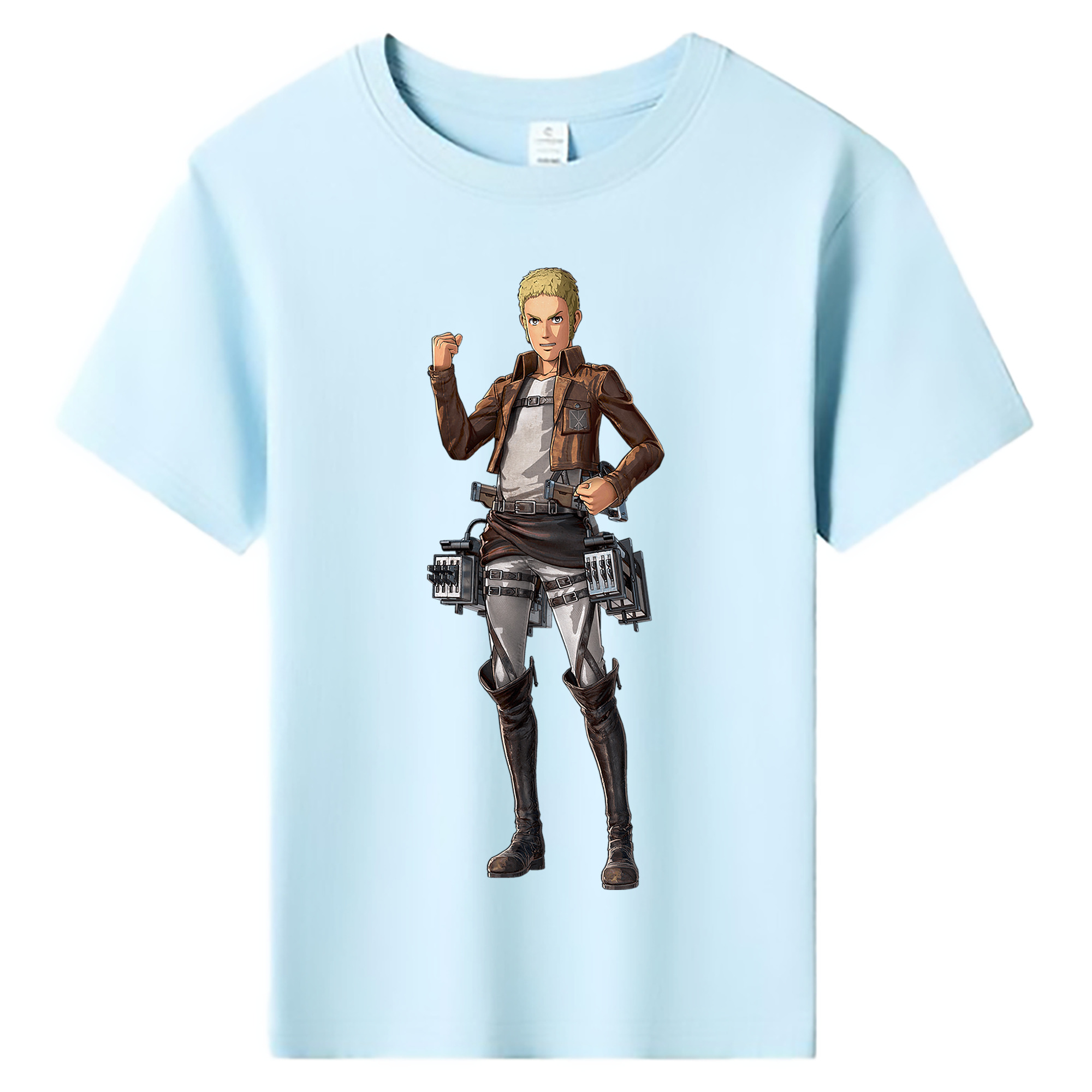 （画像用） 進撃の巨人 ライナー・ブラウン Attack on Titan Reiner Braun 綿100％キッズTシャツ（フロントプリント）